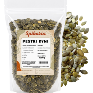 PESTKI DYNI 1kg łuskane POLSKIE naturalne świeże wegańskie bez GMO Spikoria