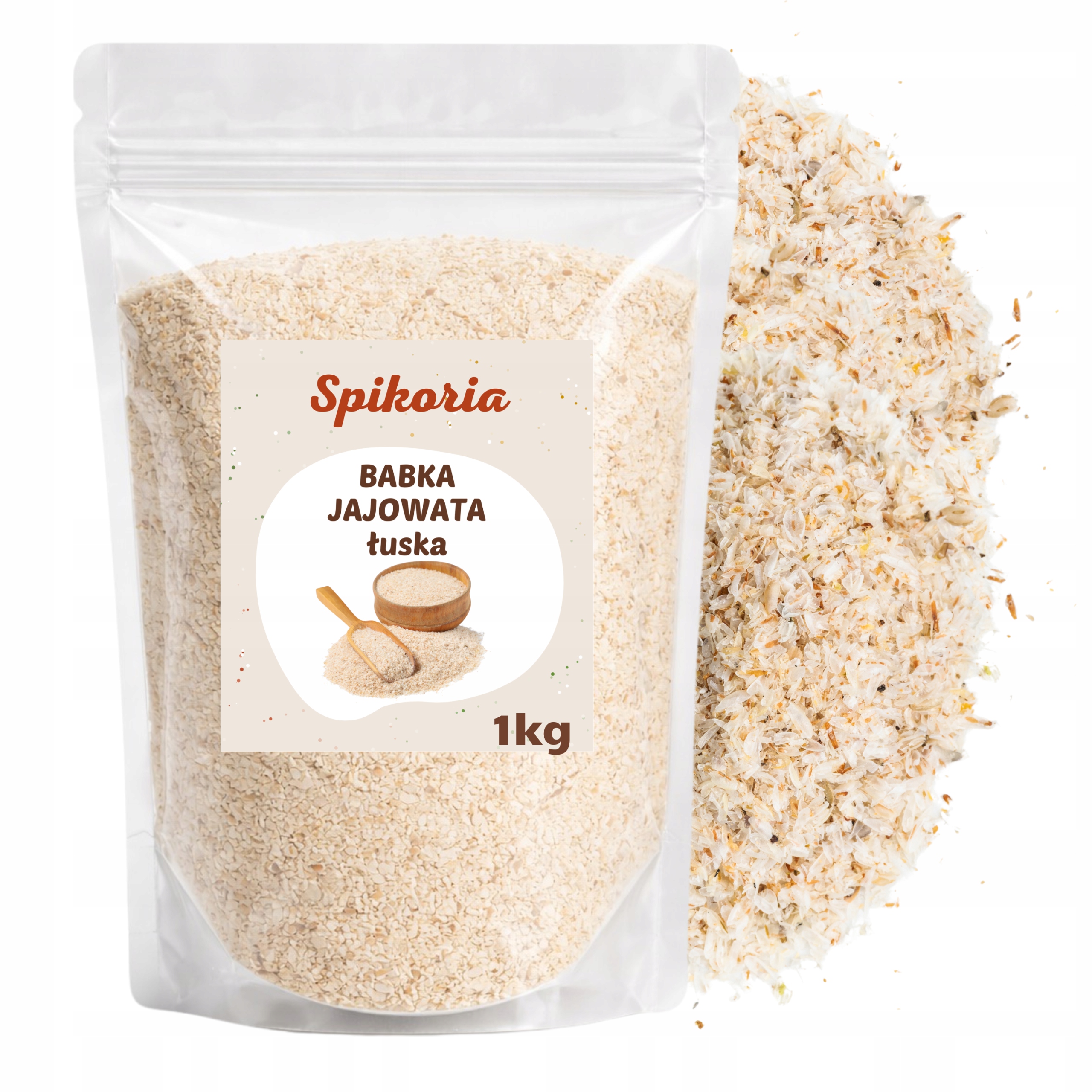 BABKA JAJOWATA łuska 1 kg Psyllium Husk Błonnik Naturalny wege Keto Witalny - obrazek 3