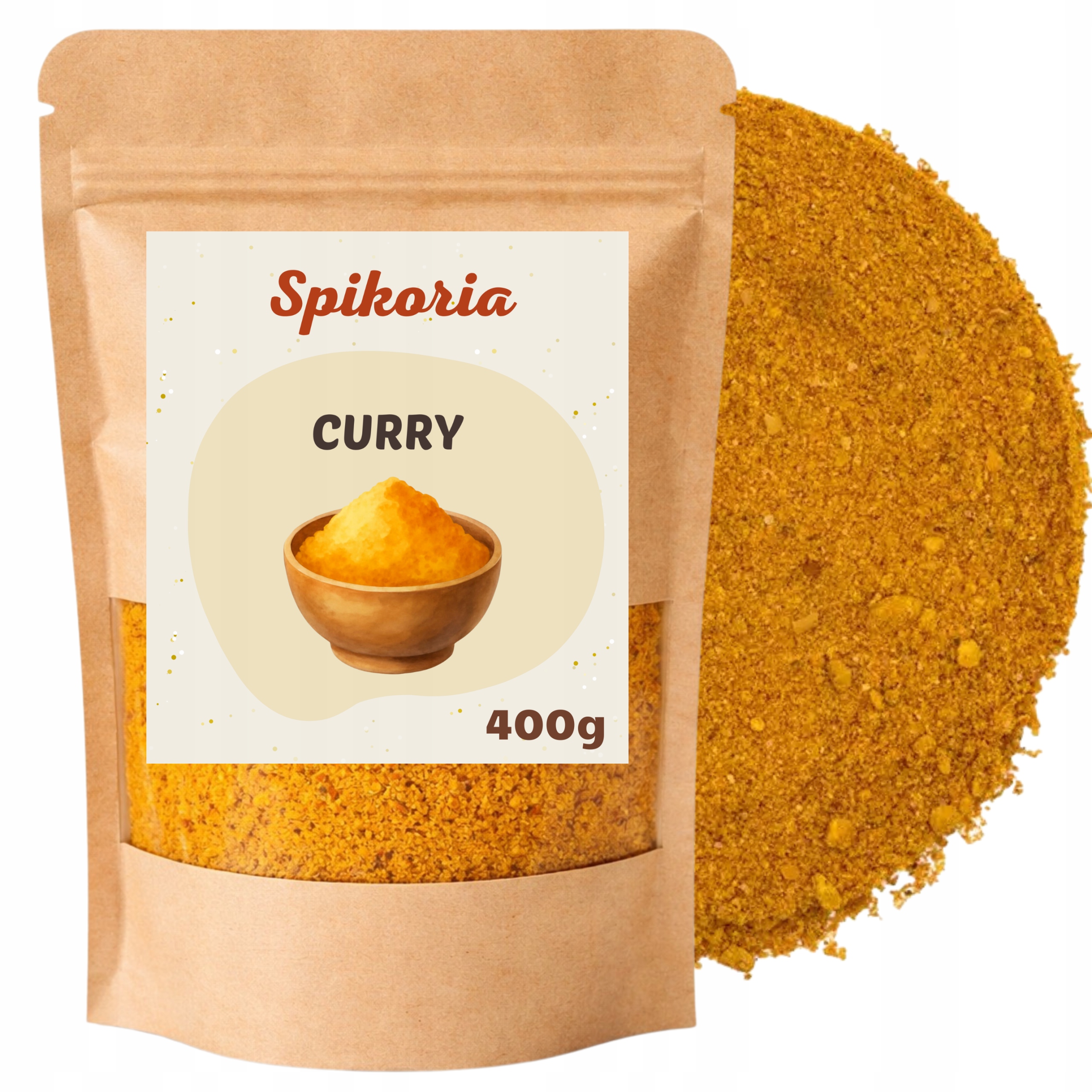 CURRY 400g przyprawa Indyjska BEZ SOLI mieszanka naturalna aromatyczna - obrazek 3