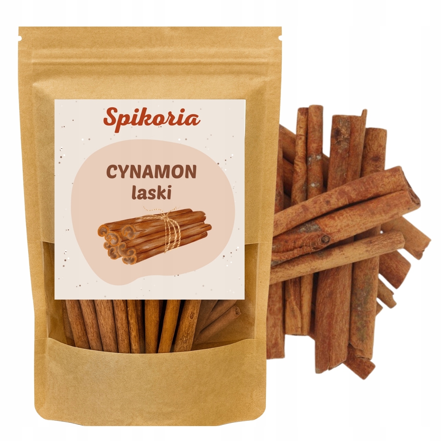 CYNAMON LASKI 100g laska cynamonu całe kora premium aromatyczne spikoria - obrazek 3