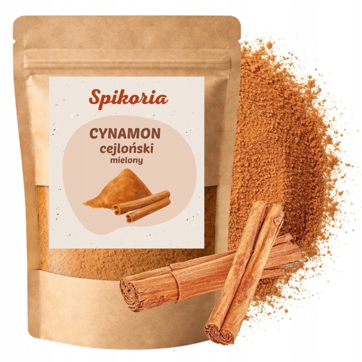 Cynamon CEJLOŃSKI mielony 200g aromatyczny naturalny Spikoria - obrazek 2