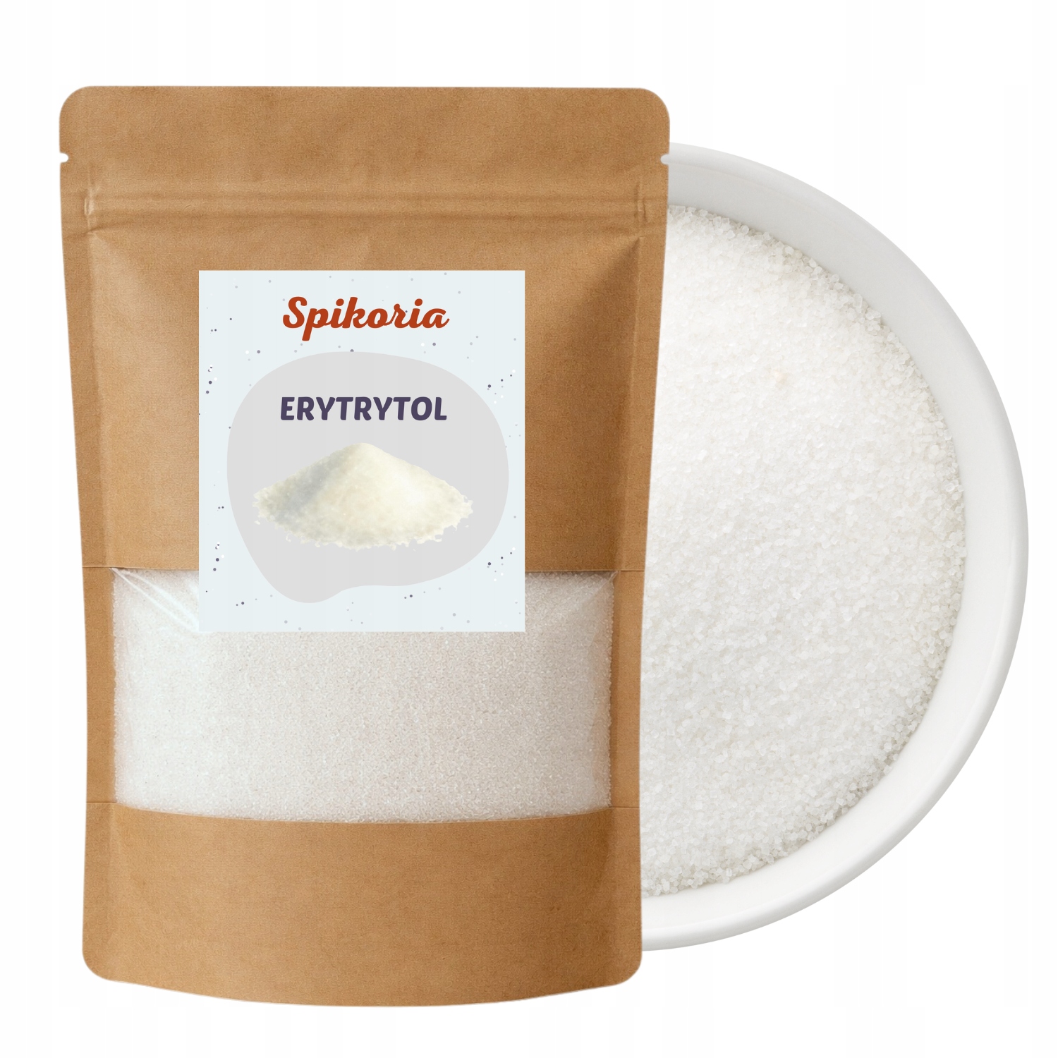 ERYTROL 1 kg erytrytol zamiennik cukru 0 kalorii naturalny słodzik Spikoria - obrazek 3