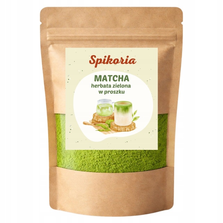 Herbata zielona MATCHA proszek 200g naturalna intensywny kolor Spikoria