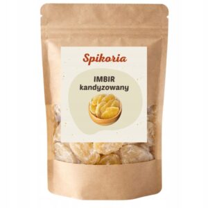 IMBIR KANDYZOWANY płatki 200g przyprawa suszony naturalny do Herbaty