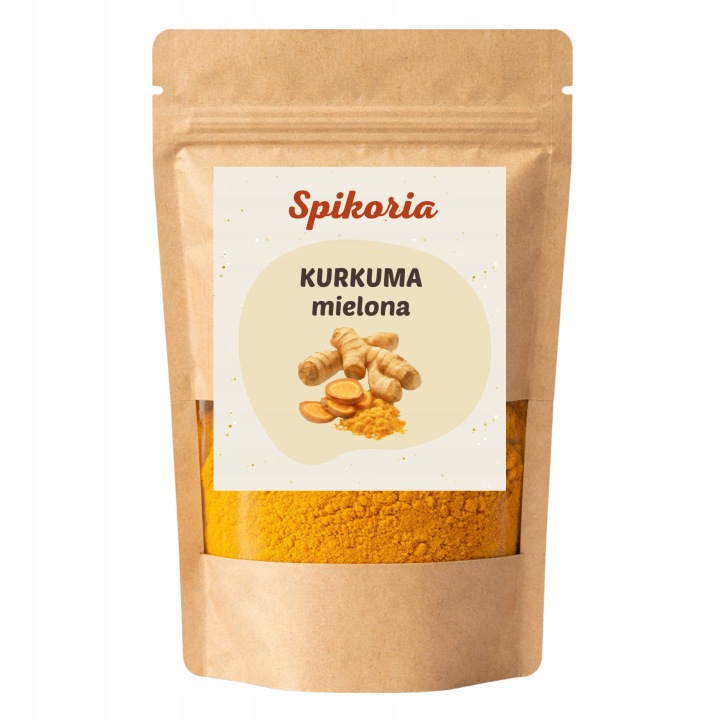 KURKUMA MIELONA 200g Świeża naturalna aromatyczna przyprawa Spikoria