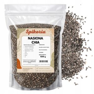NASIONA CHIA 1kg Superfood 1000g Naturalne Szałwia Hiszpańska Błonnik fit