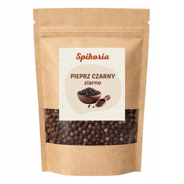 PIEPRZ CZARNY ZIARNISTY 100g ziarno naturalna przyprawa jakość Spikoria