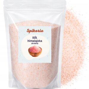SÓL HIMALAJSKA DROBNA 2kg Różowa jodowana spożywcza Spikoria