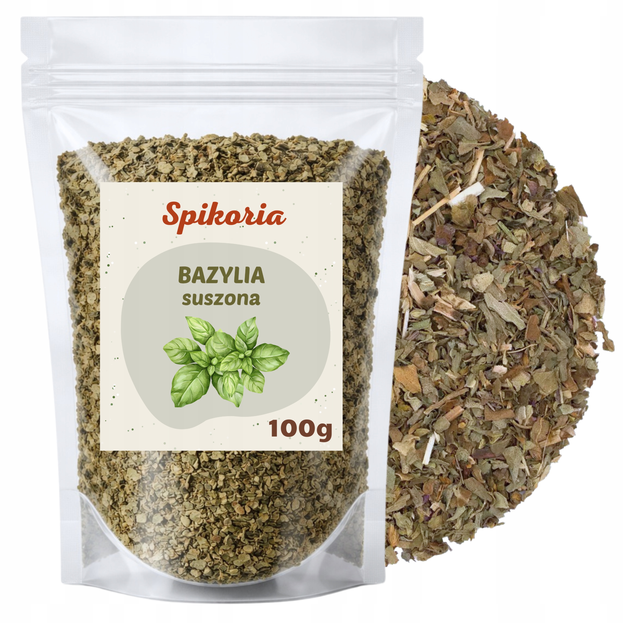 BAZYLIA 400g Suszona naturalna przyprawa aromatyczna premium Spikoria - obrazek 3