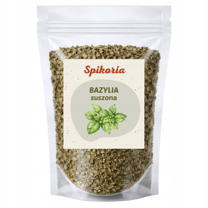 BAZYLIA 400g Suszona naturalna przyprawa aromatyczna premium Spikoria