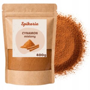 CYNAMON MIELONY 400g naturalny aromatyczny najwyższa jakość Spikoria