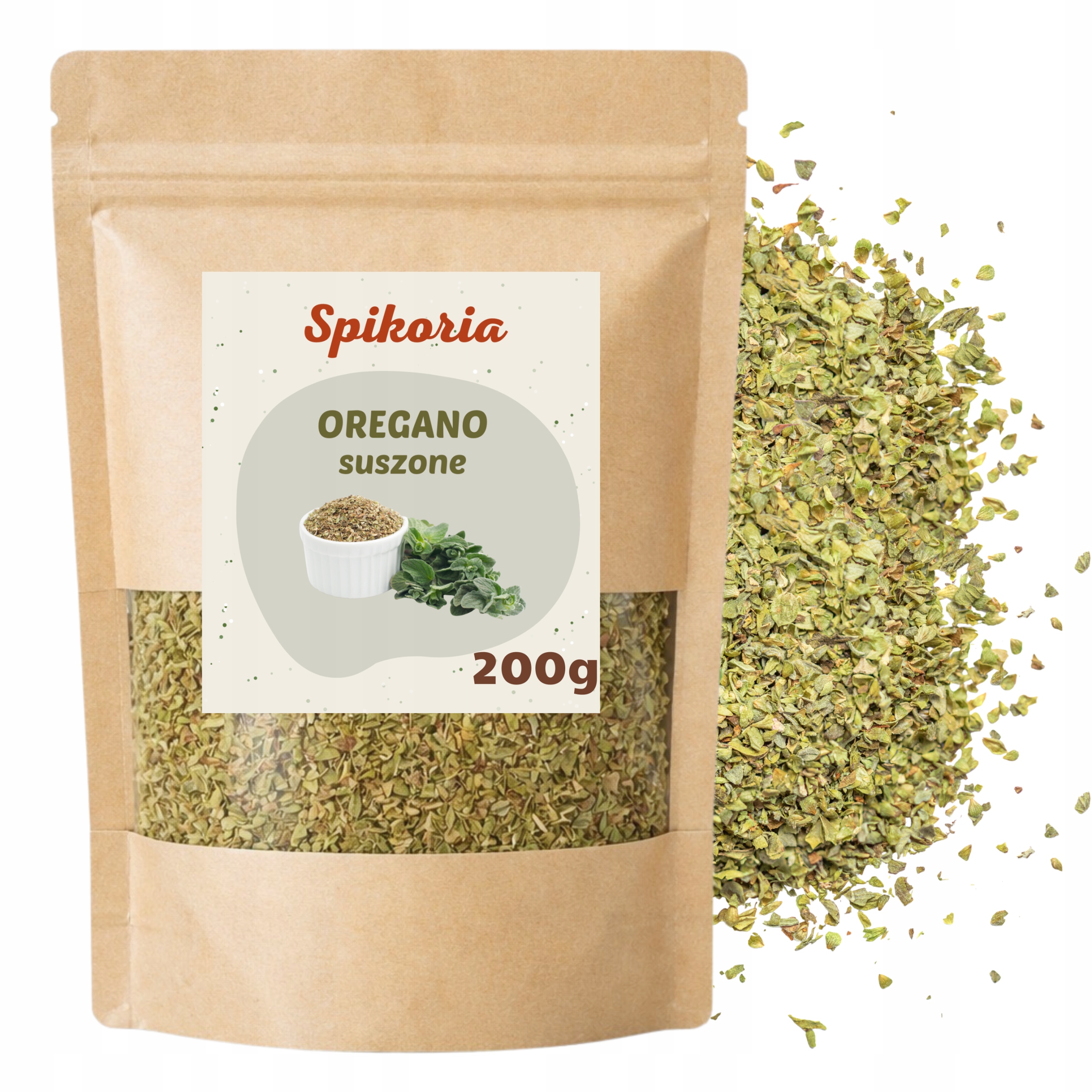 OREGANO SUSZONE 200g aromatyczna przyprawa wysoka jakość Spikoria - obrazek 2