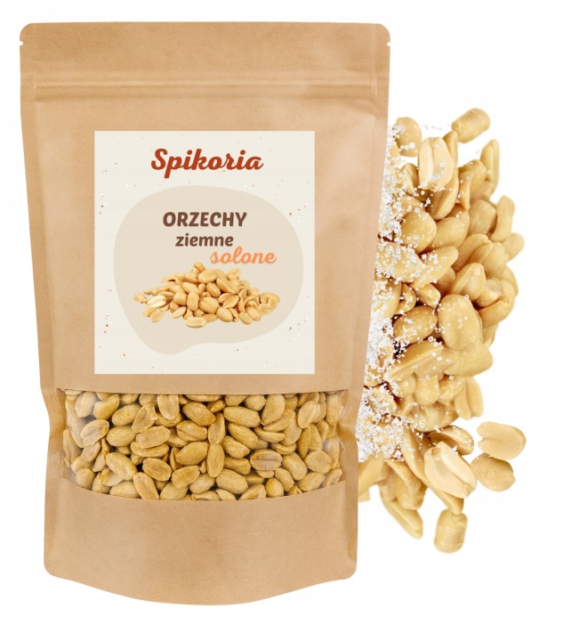 ORZESZKI ZIEMNE SOLONE Orzechy Arachidowe 1kg solone Spikoria Premium - obrazek 3