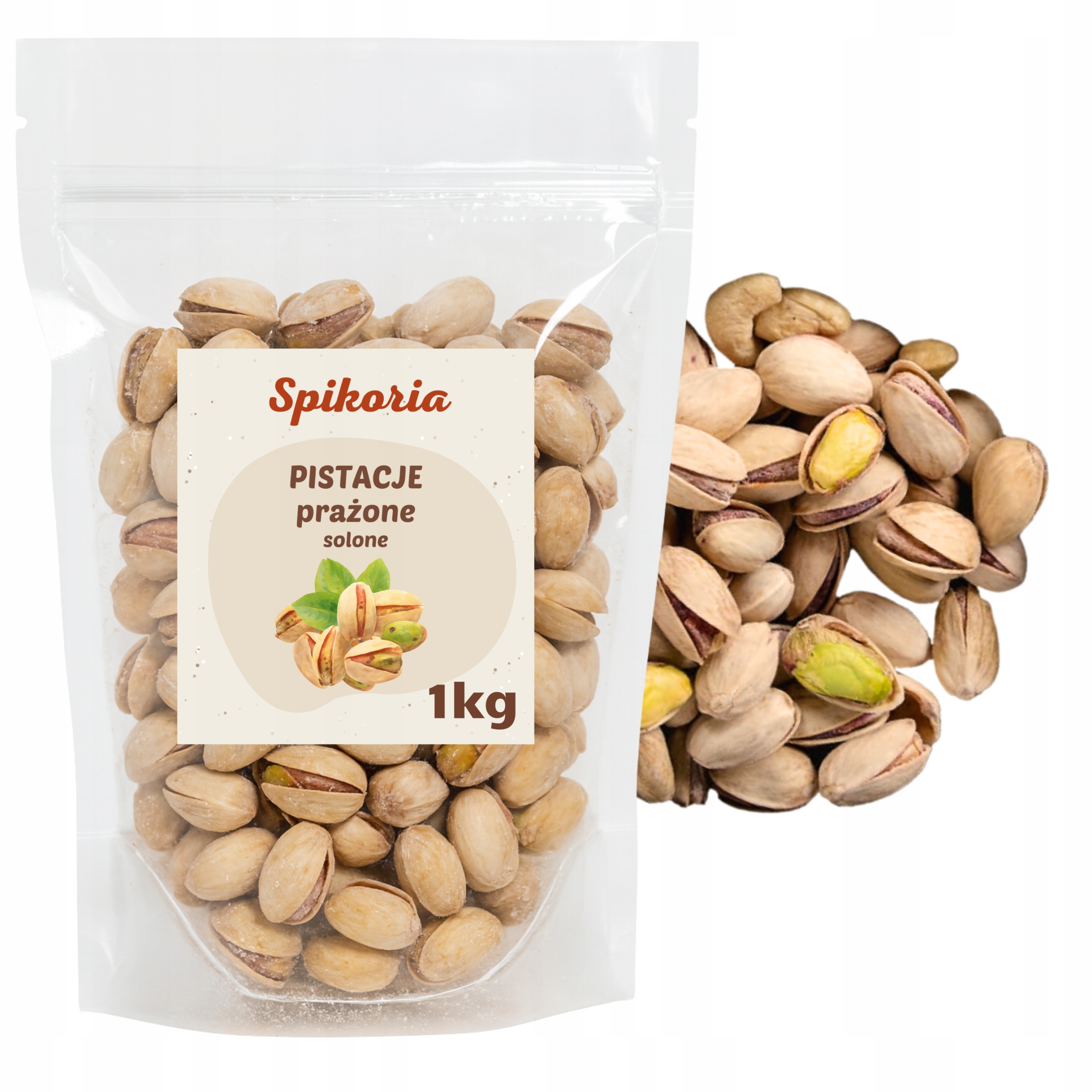 PISTACJE PRAŻONE SOLONE 1kg DUŻE naturalne aromatyczne premium Spikoria - obrazek 3