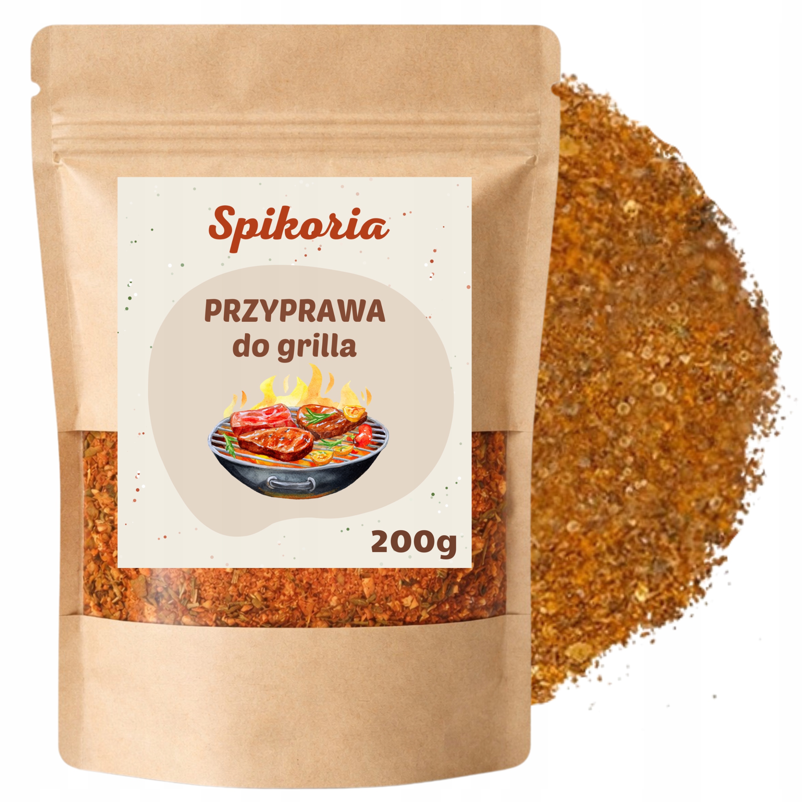 PRZYPRAWA DO GRILLA MIĘSA warzyw 200g aromatyczna naturalna mieszanka ziół - obrazek 2