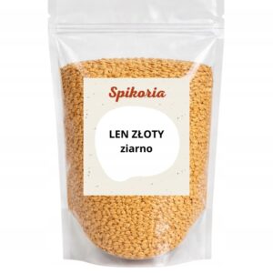 SIEMIĘ LNIANE ZŁOCISTE 2kg Nasiona Len złote jakość premium Spikoria