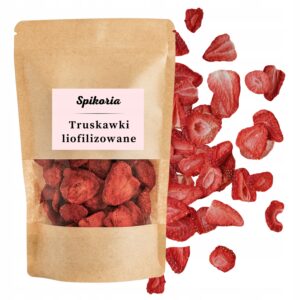 TRUSKAWKI LIOFILIZOWANE 50g Plastry Owoce liofilizowane Truskawka Spikoria