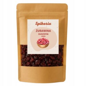 ŻURAWINA SUSZONA CIĘTA 1kg premium naturalna wyselekcjonowana Spikoria