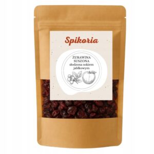 ŻURAWINA suszona słodzona sokiem jabłkowym 1 kg naturalne premium Spikoria