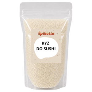 RYŻ DO SUSHI 1 kg Biały Kleisty do rolek naturalny Wegański Spikoria
