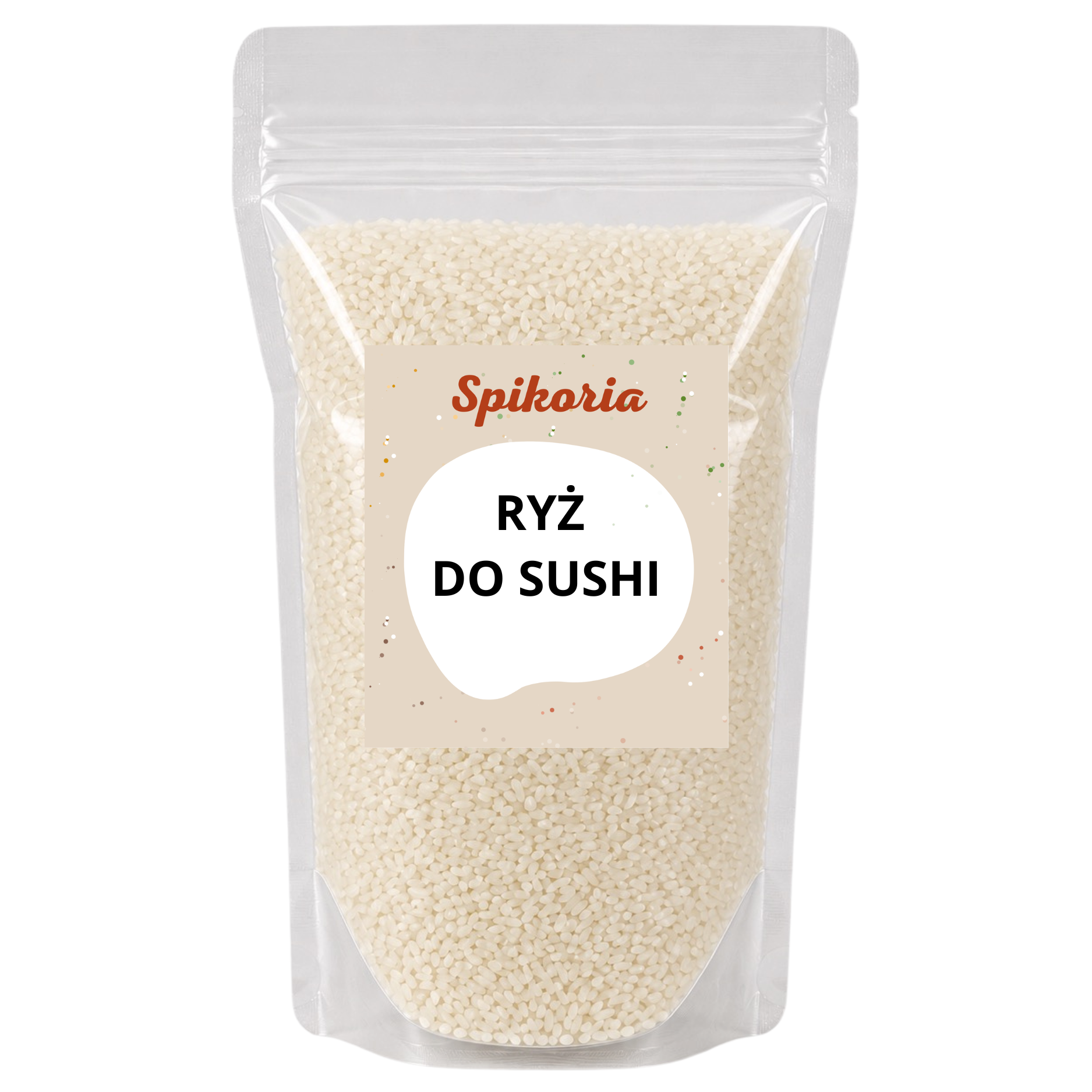 RYŻ DO SUSHI 1 kg Biały Kleisty do rolek naturalny Wegański Spikoria