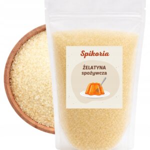 Żelatyna Spożywcza 1kg 180 Bloom naturalna do Galaretek Deserów Wypieków