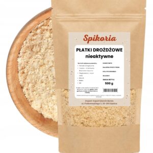 PŁATKI DROŻDŻOWE 500 g Drożdże nieaktywne naturalne wysoka jakość Spikoria