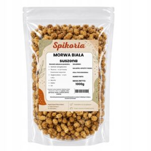 MORWA BIAŁA SUSZONA 1 kg OWOCE MORWY NATURALNE BAKALIE SPIKORIA