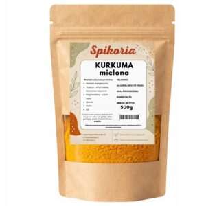 KURKUMA MIELONA 500g Świeża naturalna aromatyczna przyprawa Spikoria