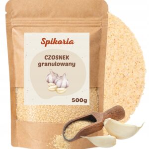 Czosnek Granulowany Drobny 500 g Suszony Przyprawa Spożywcza Spikoria